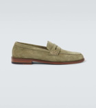 Manolo Blahnik Perry suede penny loafers