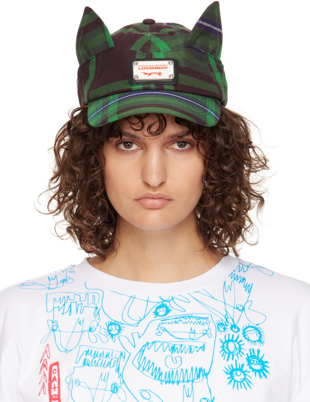 Photo: Charles Jeffrey LOVERBOY SSENSE Exclusive Green Ears Cap
