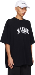 VETEMENTS Black 'X-Large' T-Shirt