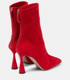 Aquazzura Amore 95 suede ankle boots