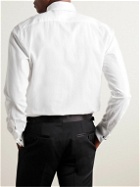Canali - Pleated Double-Cuff Cotton-Poplin Tuxedo Shirt - White