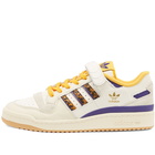 Adidas Men's Forum 84 Low Sneakers in White/Collegiate Gold