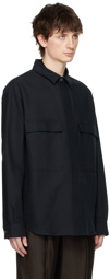 Giorgio Armani Navy Flap Pocket Jacket