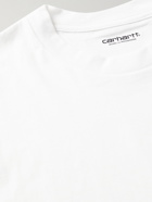 CARHARTT WIP - Logo-Embroidered Cotton-Jersey T-Shirt - White