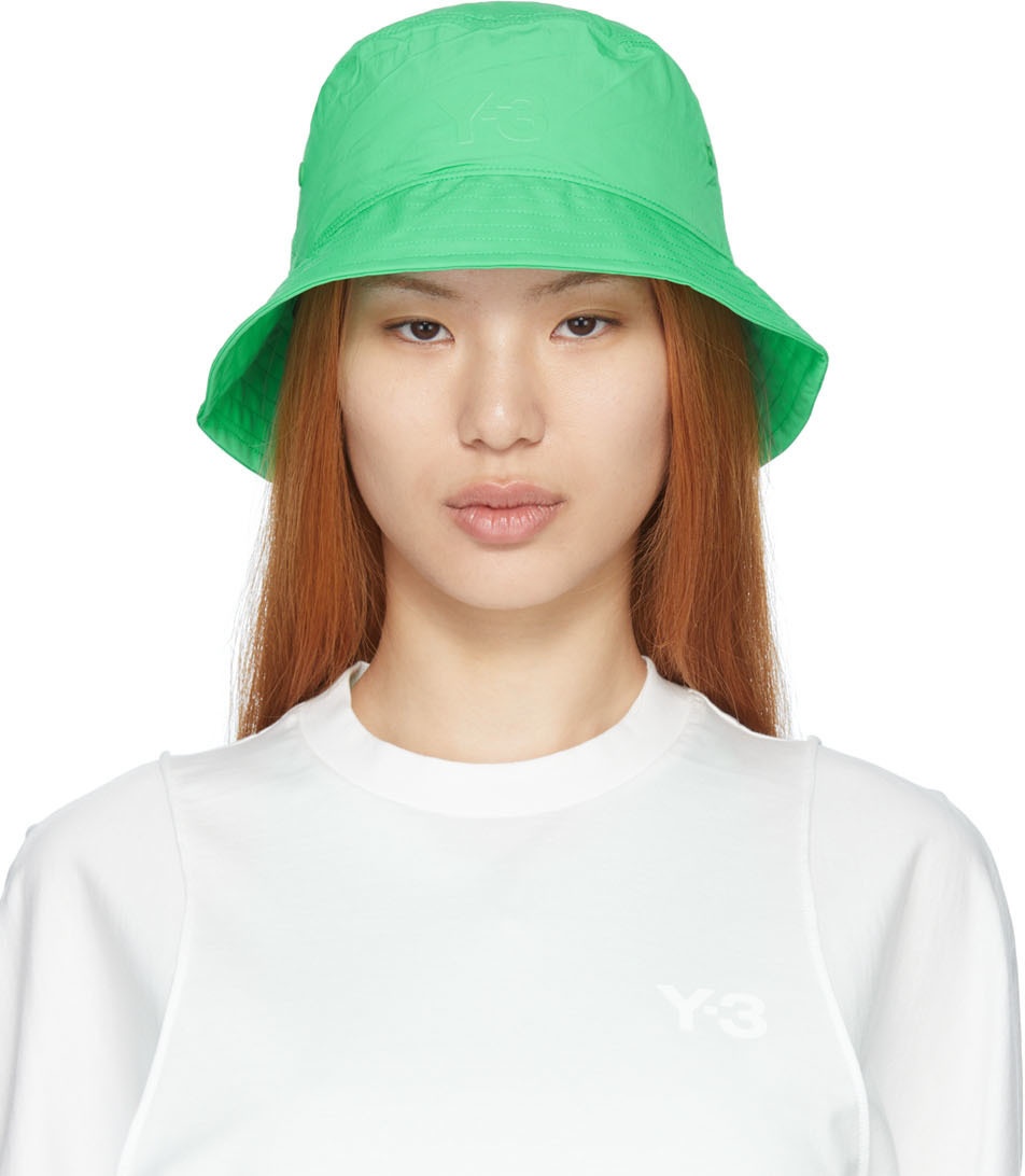 Y-3 Green Logo Bucket Hat Y-3