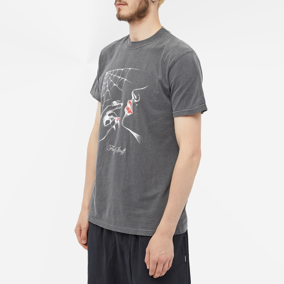 Flagstuff Men's Spider T-Shirt in Charcoal