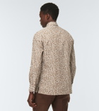 Kiton - Floral cotton-blend shirt