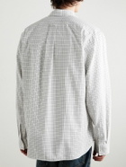CELINE - Checked Cotton-Twill Shirt - Gray