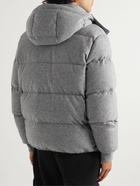 Zegna - Quilted Oasi Cashmere Hooded Down Jacket - Gray