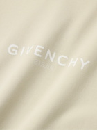 Givenchy - Logo-Print Cotton-Jersey Hoodie - Neutrals