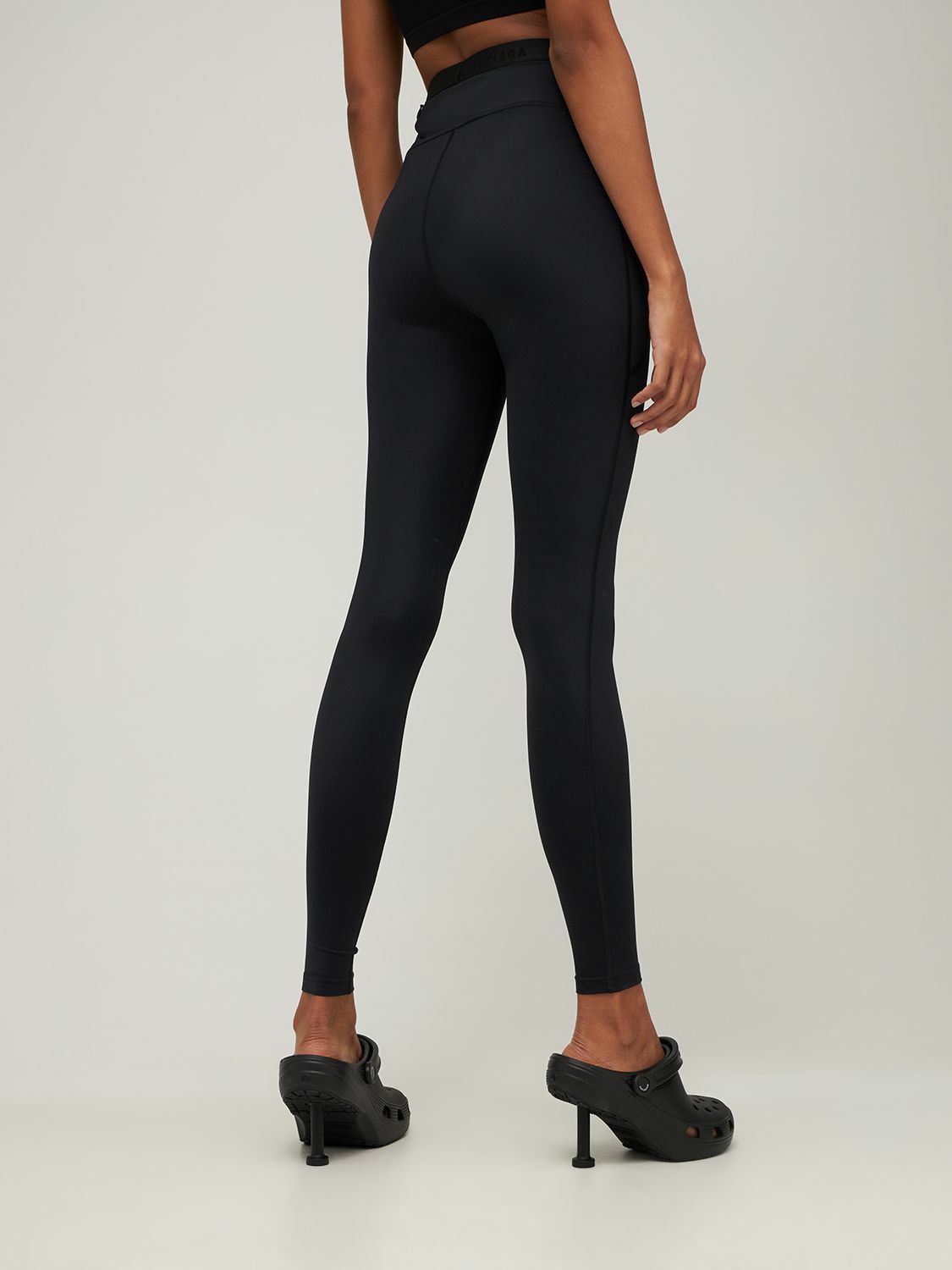 BALENCIAGA - Stretch Tech Jersey Leggings Balenciaga