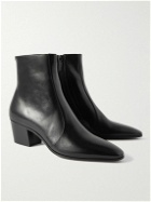 SAINT LAURENT - Leather Ankle Boots - Black