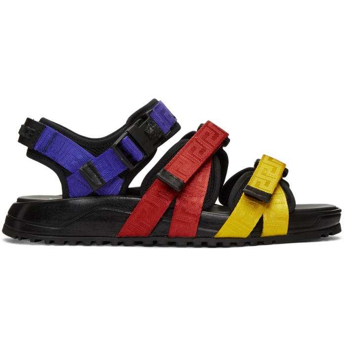 Photo: Versace Multicolor Strap Sandals
