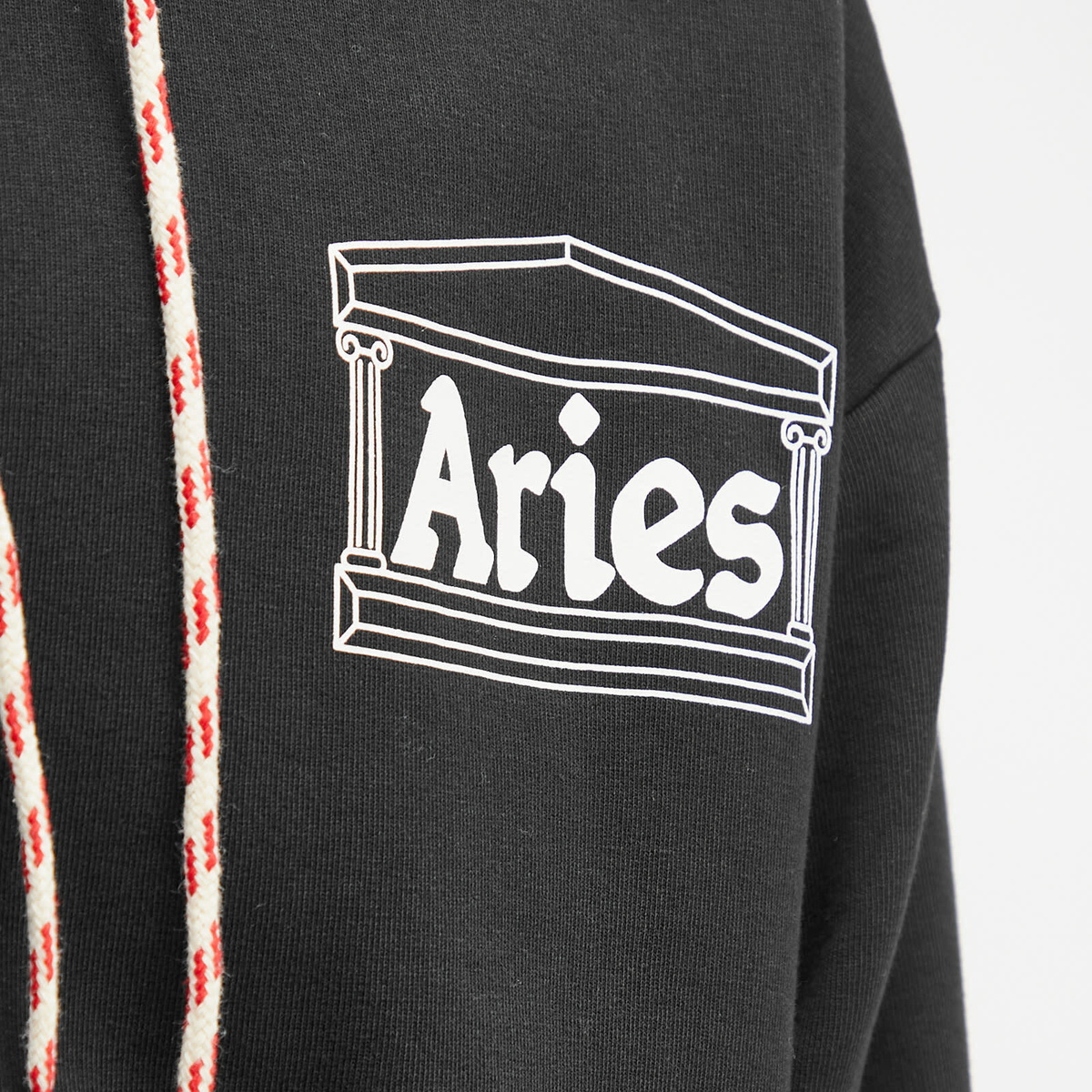 Aries Men's Column Hoodie in Black