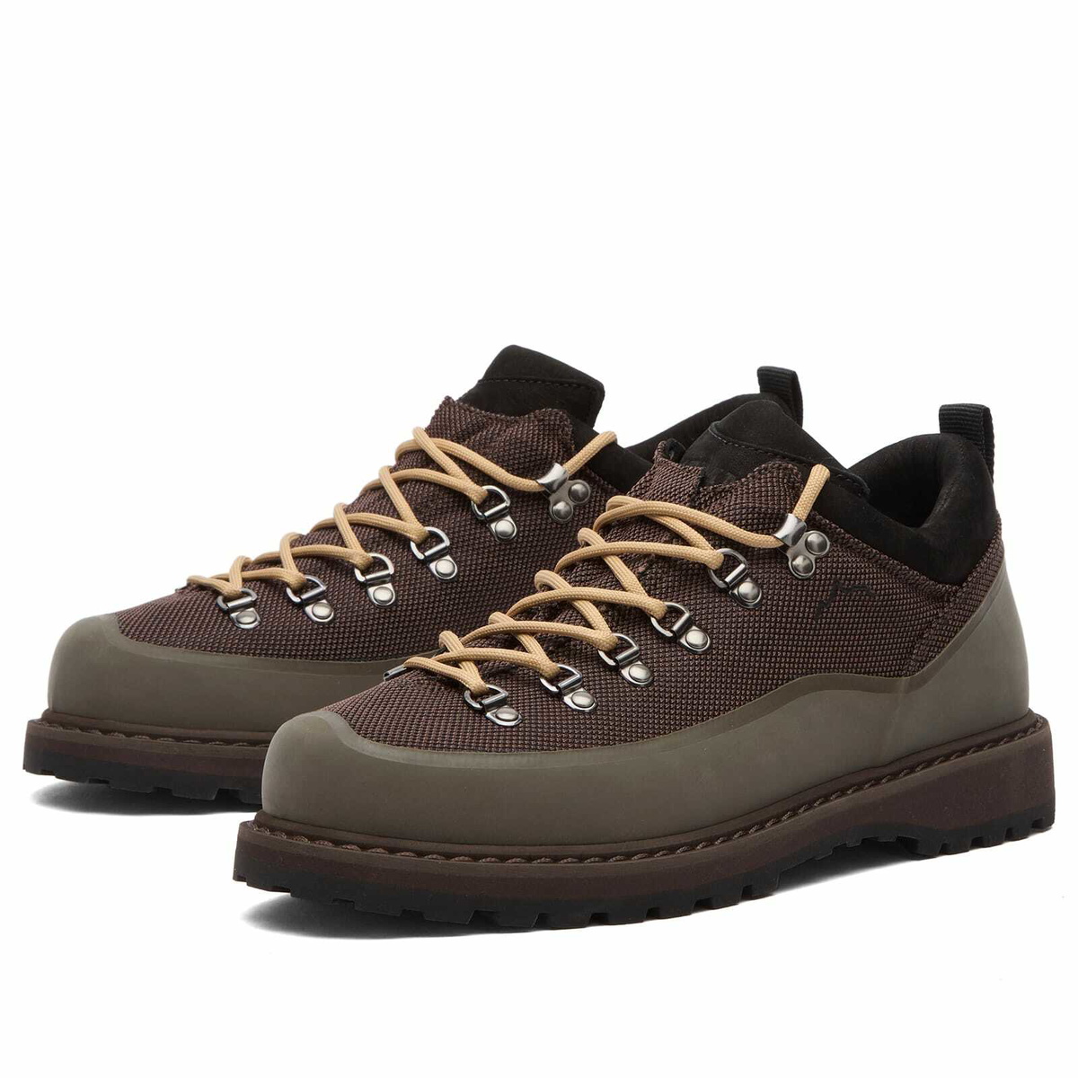 Diemme Men's Roccia Basso Sport Low Hiking Shoe in Brown Fabric
