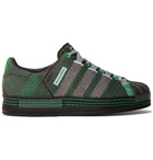 adidas Consortium - Craig Green Superstar Embroidered Faux Suede Sneakers - Black