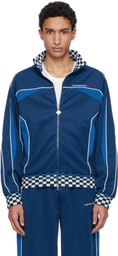 Casablanca Navy Cyber Tricot Track Jacket