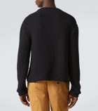 Alexander McQueen Logo cotton jacquard sweater