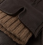 Loro Piana - Baby Cashmere-Lined Leather Gloves - Brown