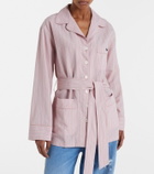 Dolce&Gabbana Belted striped shirt