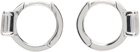 Hatton Labs Silver Crystal Hoop Earrings