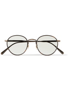 Brunello Cucinelli - Oliver Peoples Convertible Round-Frame Acetate and Gunmetal-Tone Optical Glasses