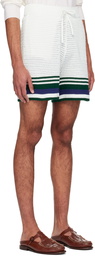 Casablanca White Tennis Shorts