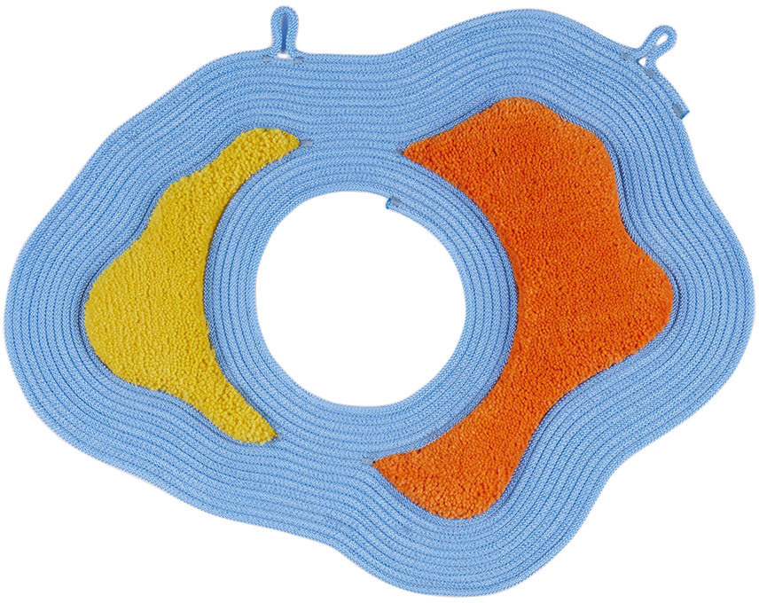 Ugly Rugly SSENSE Exclusive Blue & Yellow Amoeba Wreath