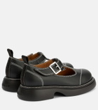 Ganni Everyday Buckle faux-leather Mary Janes