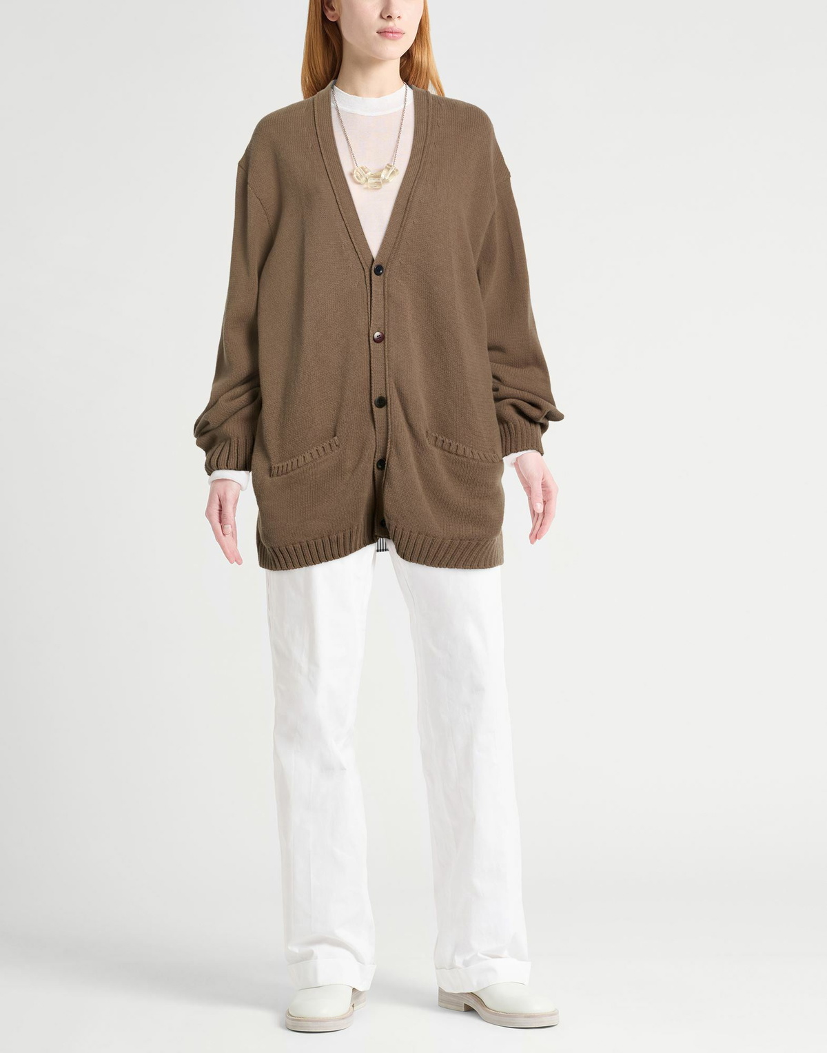 Undercover Undercoverism Womens Cardigan Khaki