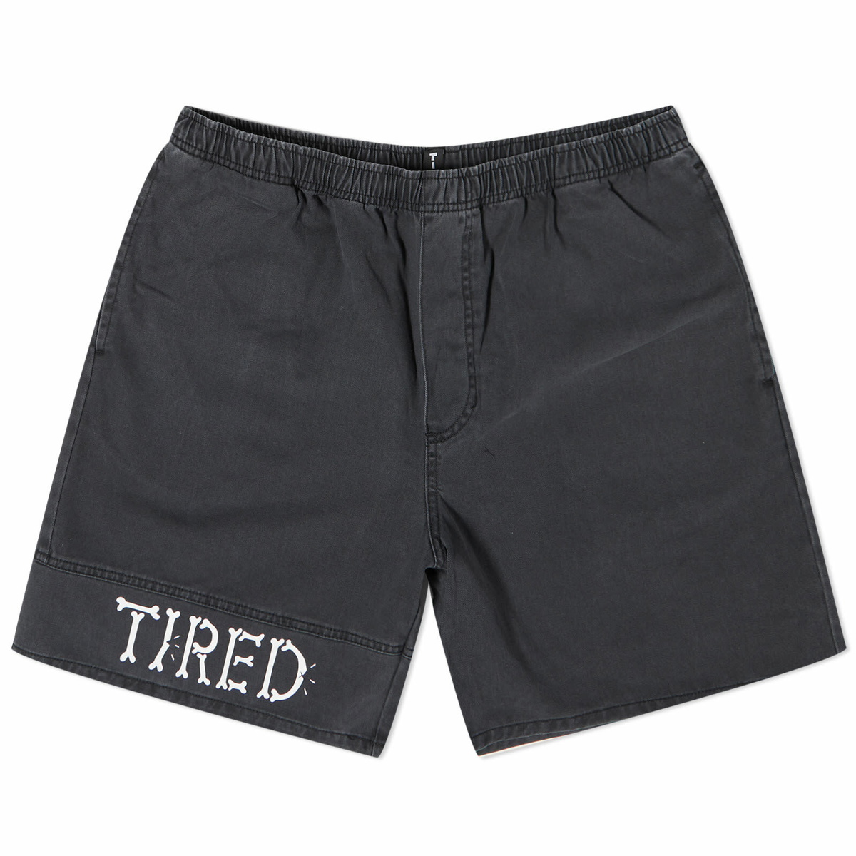 Tired Skateboards Men's Broken Bones Shorts in Washed Black