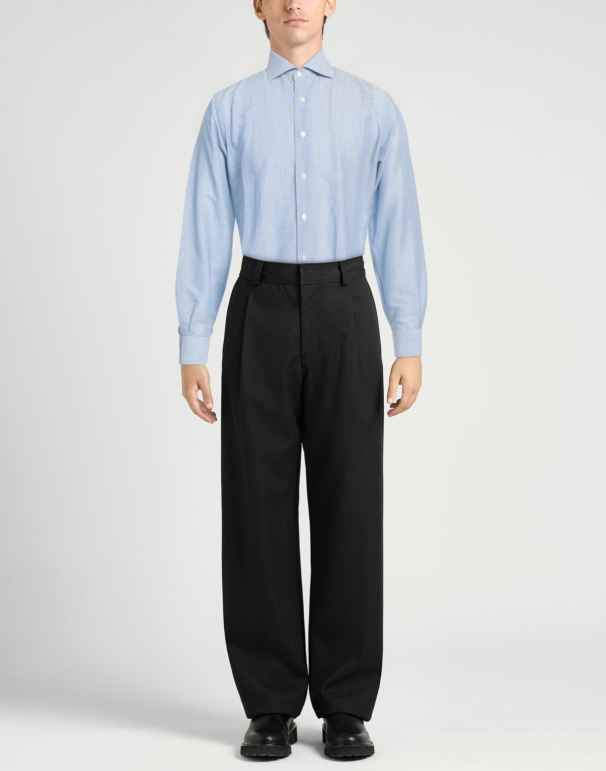 Eleventy Platinum Mens Shirt Sky in Blue
