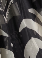 Johanna Ortiz Spiritual Healers Patterned Georgette Maxi Kaftan Black