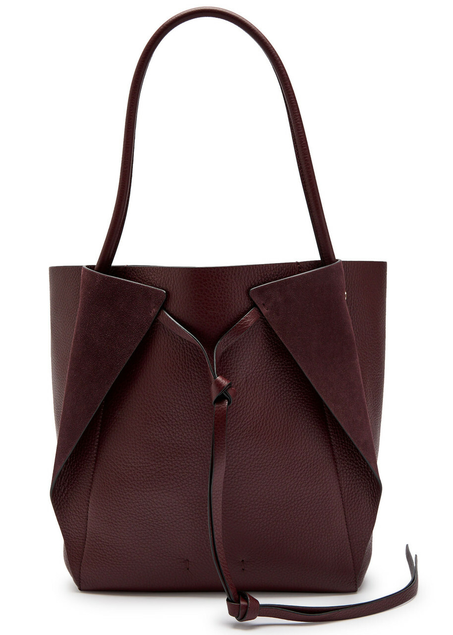 Gabriela Hearst Marija Leather Tote bag - Bordeaux - One Size