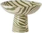 Henry Holland Studio Green & White Stripe Chalice Bowl