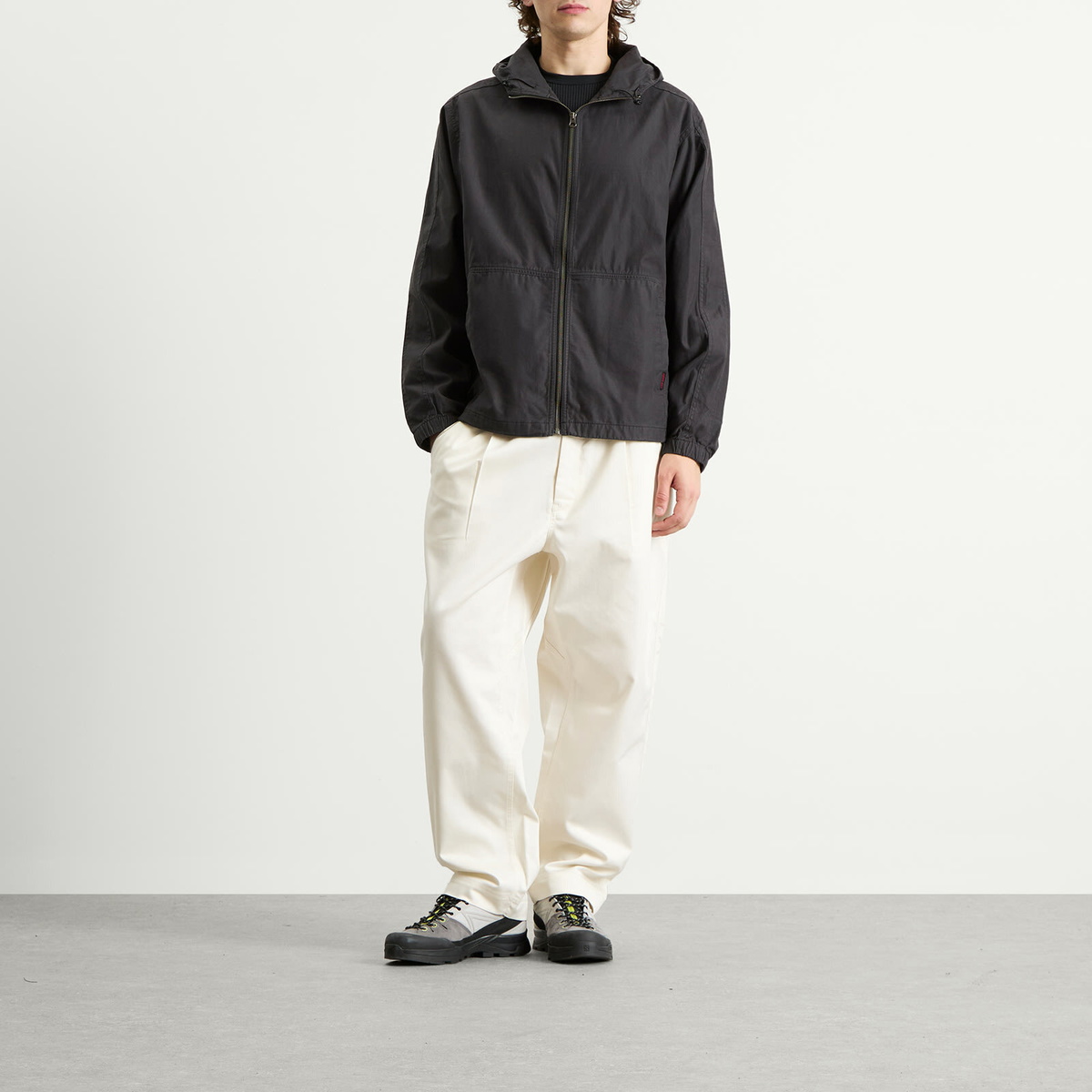 Goldwin Men's Twill Easy Trousers in Ivory