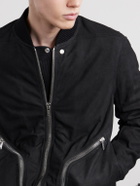 Rick Owens - Bauhaus Leather Zip-Up Flight Jacket - Black