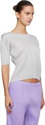 PLEATS PLEASE ISSEY MIYAKE Gray Monthly Colors April T-shirt