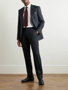 TOM FORD - Straight-Leg Wool-Blend Suit Trousers - Blue