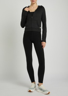 Vuori Halo Mini Hooded Stretch-jersey Sweatshirt Black