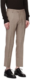Dries Van Noten Brown Slim Fit Suit