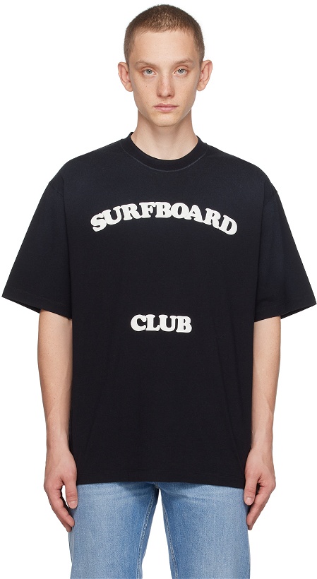 Photo: Stockholm (Surfboard) Club Black Printed T-Shirt