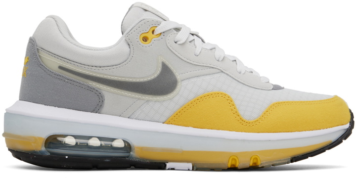 Photo: Nike Gray & Yellow Air Max Motif Sneakers