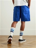Neighborhood - Easy Straight-Leg Cotton-Twill Drawstring Shorts - Blue