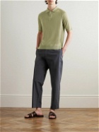 PIACENZA 1733 - Silk and Linen-Blend Polo Shirt - Green