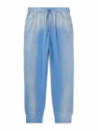 LOEWE - Tapered Tie-Dyed Cotton-Jersey Sweatpants - Blue