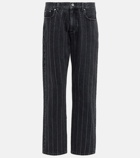 Stella McCartney - Embellished mid-rise straight jeans