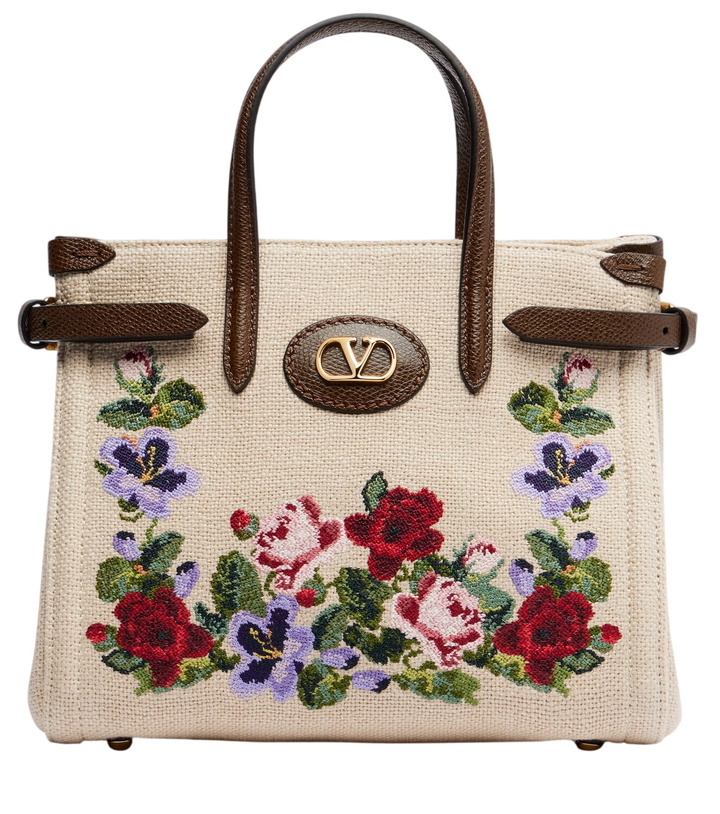Photo: Valentino Garavani Antibes Medium canvas top-handle bag