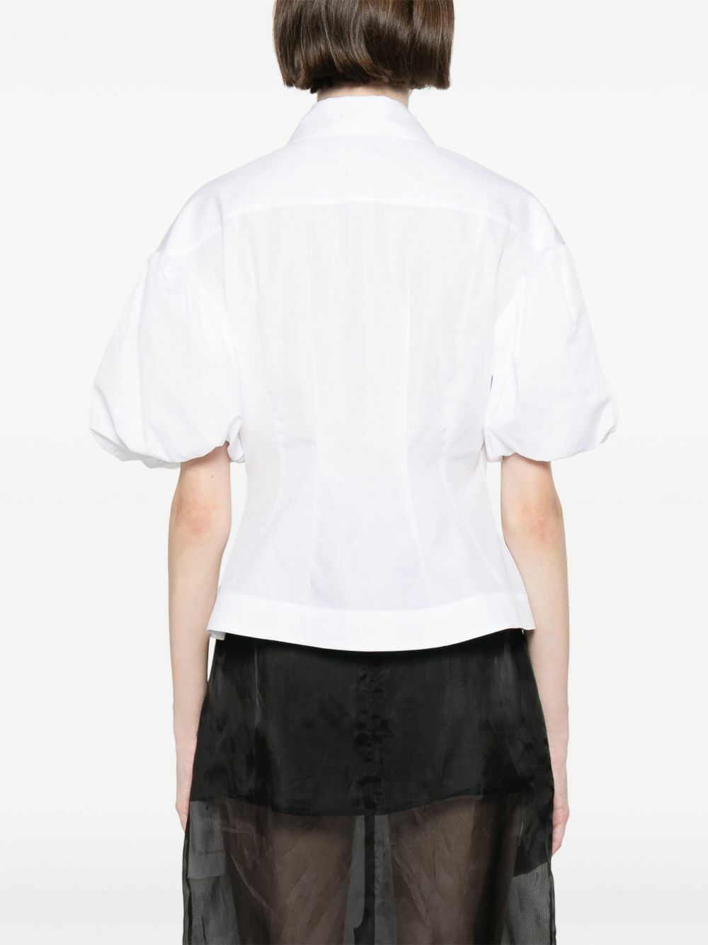 Simone Rocha Puff-Sleeves Cropped Shirt Simone Rocha