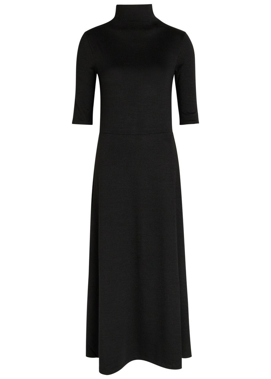 Vince Jersey Close-knit Dress Black
